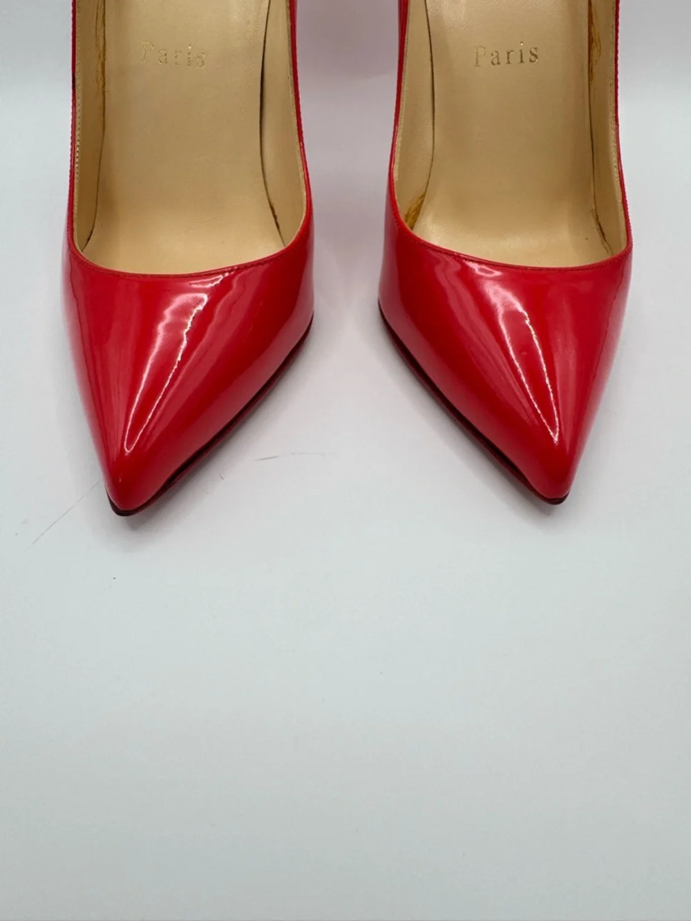 Christian Louboutin Kate 100 Patent Leather Red Pump Size 36 Excellent - Picture 4 of 9